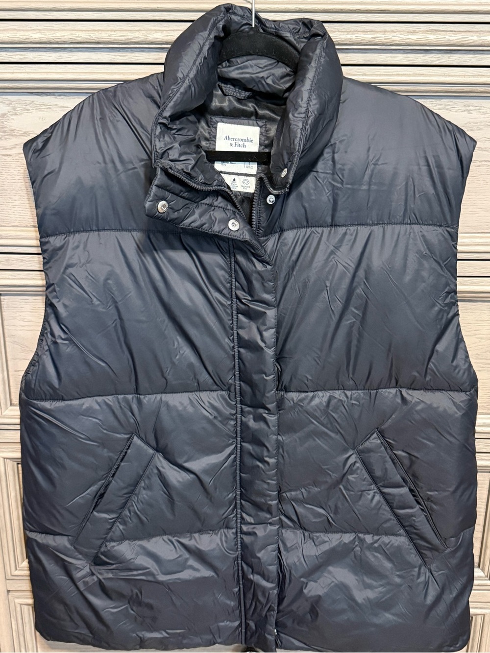 Abercrombie & Fitch Women's Black Quilted Puffer Vest